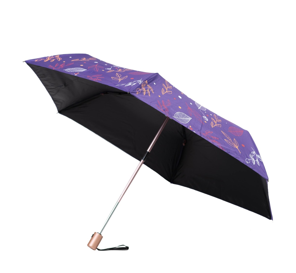 折りたたみ傘 自動開閉 コンパクト 折り畳み傘 おしゃれ 軽量 女性でも使いやすい F-SEASONS 無地 / リーフ柄 |  | 11