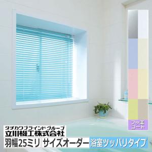 ブラインドカーテン サイズオーダー 突っ張り式 浴室用 フッ素コート色