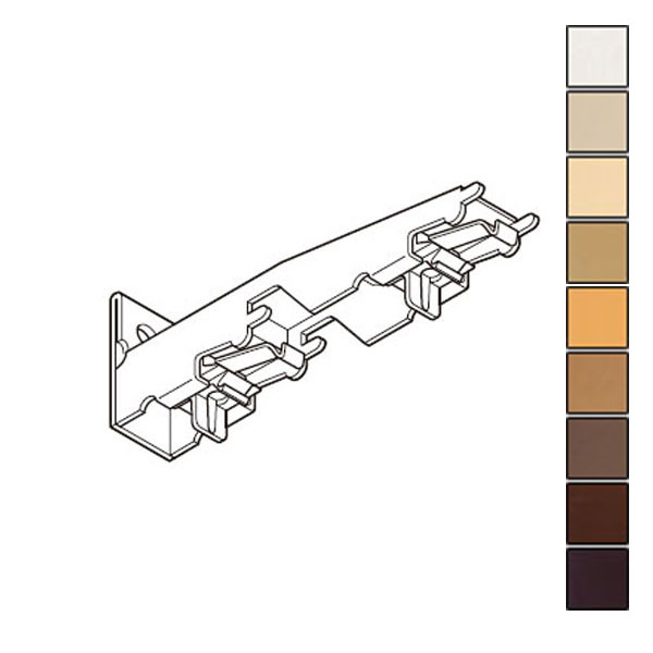 トーソー カーテンレール エリート用 ダブルブラケット（正面付け）1個