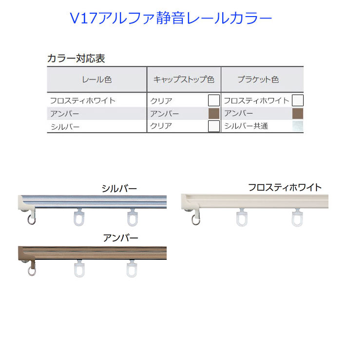 タチカワブラインド カーテンレール Ｖ１７用 ワンタッチダブルブラケット（正面付け） : tacr-pa-v17-bw : インテリアきらめき -  通販 - Yahoo!ショッピング