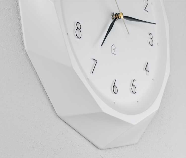 堅実な究極の 壁掛け時計 白 シンプル 壁掛け 秒針静音 ホワイト