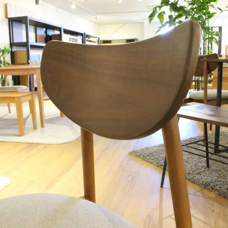 ダイニングチェア お洒落 2脚セット 北欧 木製 ファブリック
