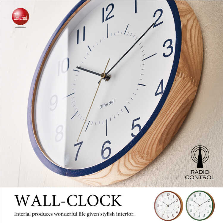 壁掛け時計 シンプル 黒 壁掛け 秒針静音 北欧 アンティーク - 通販