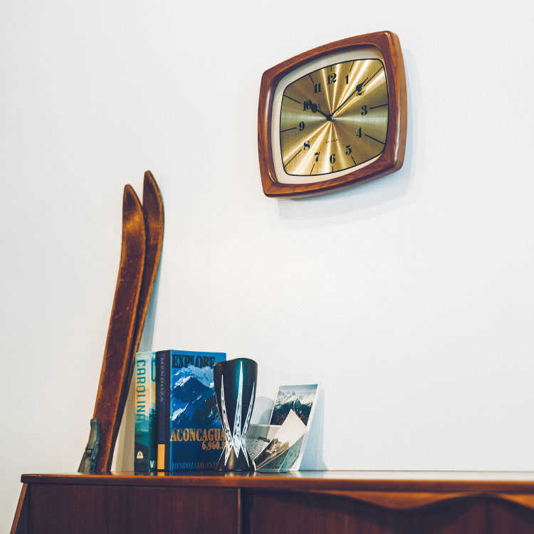 ヴィンテージ装飾掛時計 壁掛け時計 ヴィンテージ ゴールド おしゃれ 四角形 静音 連続秒針