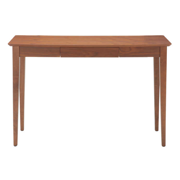 コンソールデスク ワークデスク 幅110cm 天然木製 ウォールナット製