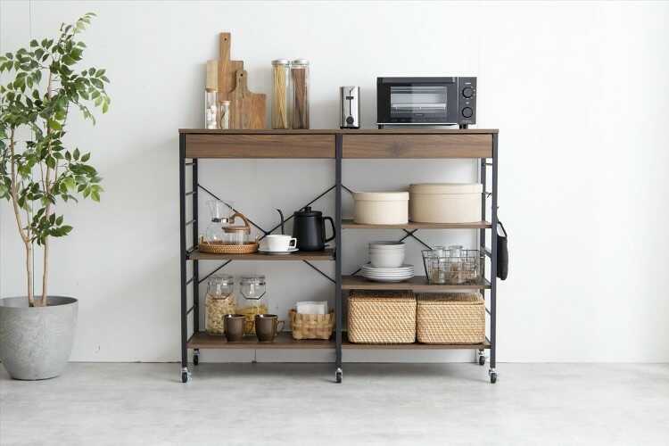 レンジラック 幅120cm 引き出し付き ki-2105_2.jpg