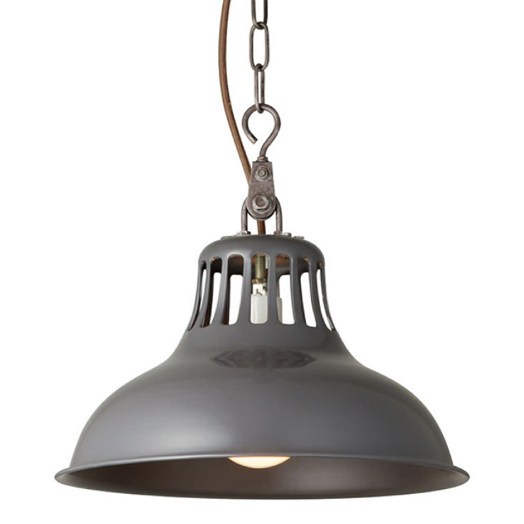 ペンダントライト 1灯 スチール製 光沢 ヴィンテージ風 シャビー系