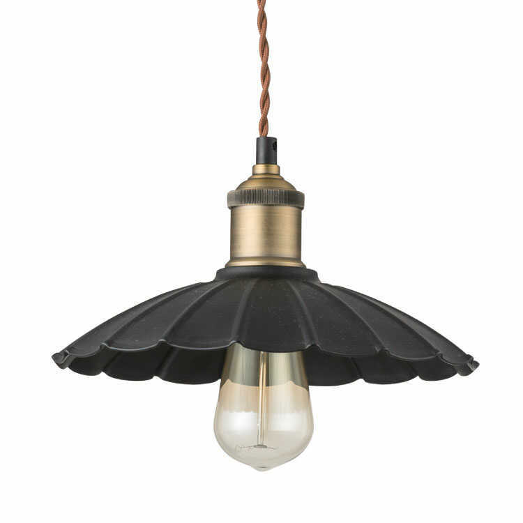 ペンダントライト レトロ 黒 かわいい 和モダン 傘 アンティーク