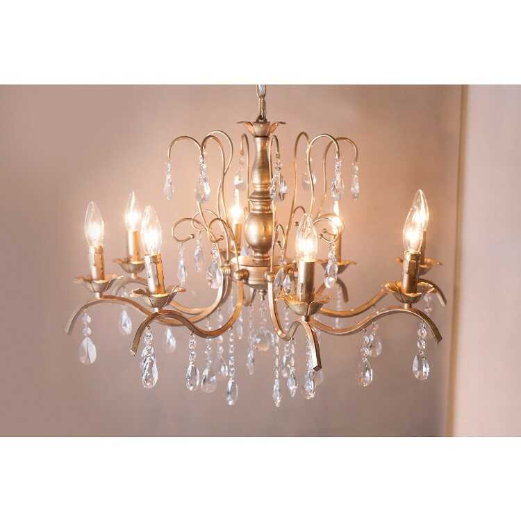 シャンデリア アンティーク 8畳 10畳 ゴールド お洒落 8灯 エレガント