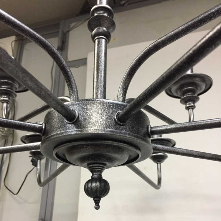 シャンデリア 照明 おしゃれ 12灯 10畳用 12畳用 ブラック 黒