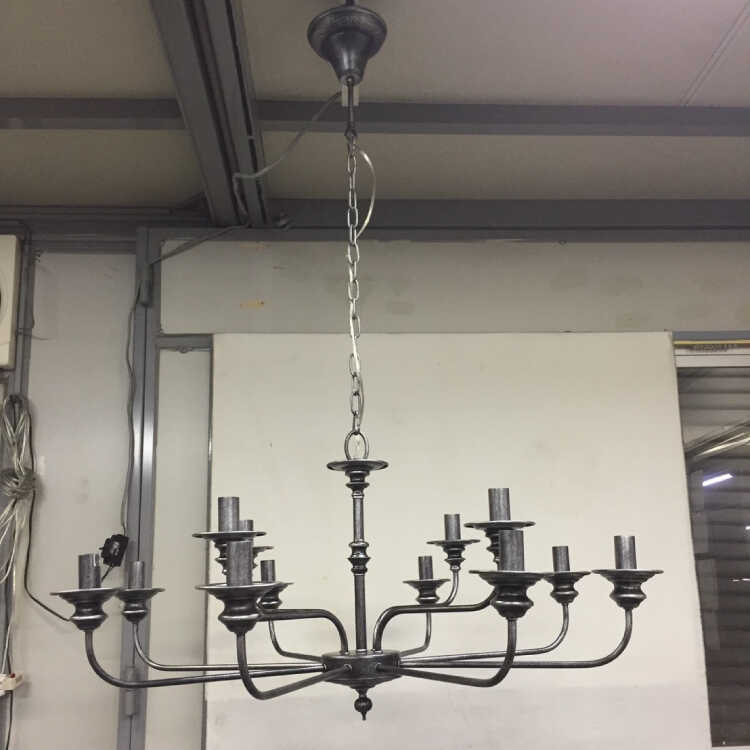 シャンデリア 照明 おしゃれ 12灯 10畳用 12畳用 ブラック 黒