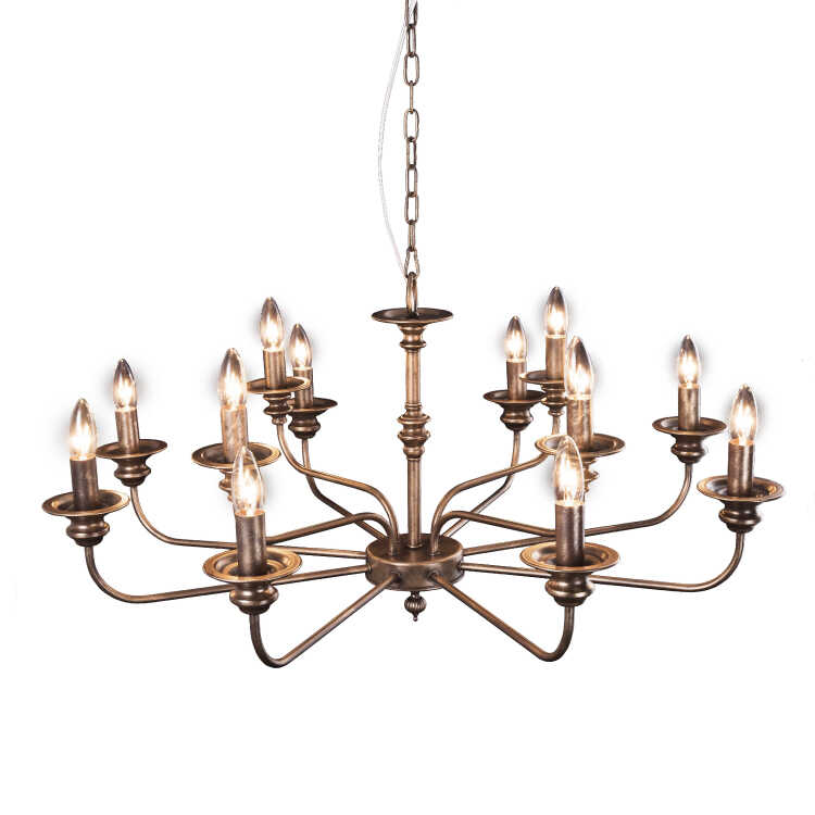 シャンデリア 12灯 天井照明 10畳 12畳 おしゃれ LED対応 大きい