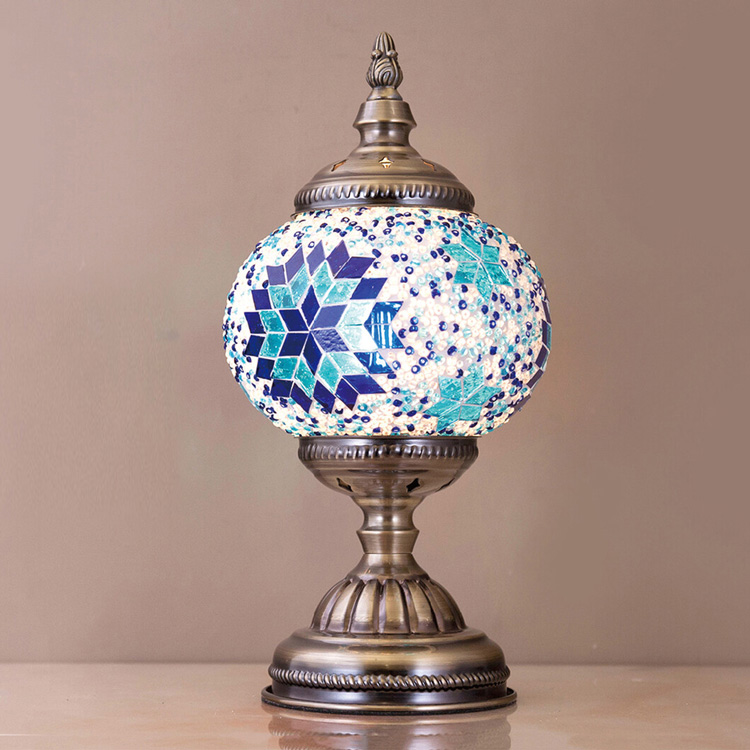 テーブルランプ 間接照明 卓上ライト ステンドグラス風 ガラス