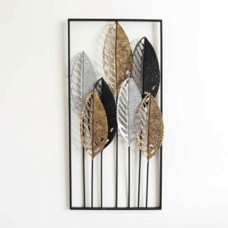 壁飾り パネル ウォールアート リーフ 北欧 おしゃれ アイアン