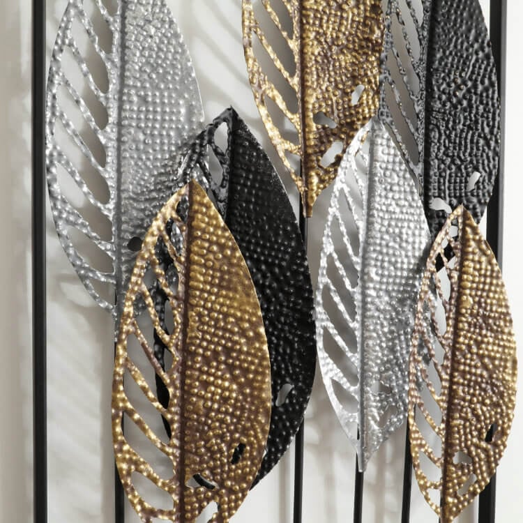 壁飾り パネル ウォールアート リーフ 北欧 おしゃれ アイアン