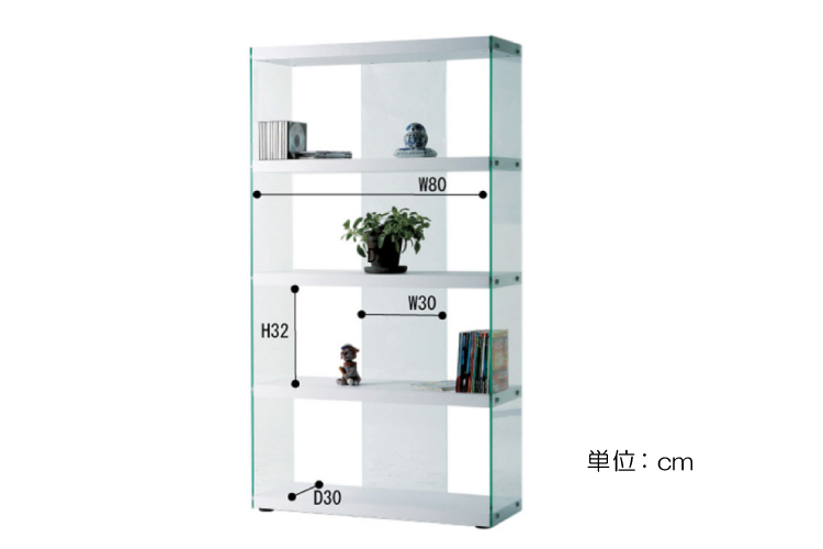 ステンレス　ガラス　シェルフ棚 ガラスシェルフ SC-344-L (SC-344-XSL) | Products | KAWAJUN