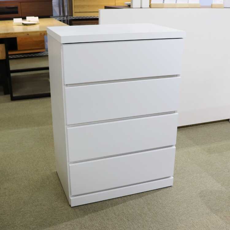 チェスト おしゃれ 白 ホワイト 北欧 収納家具 幅60cm 4段 衣類収納