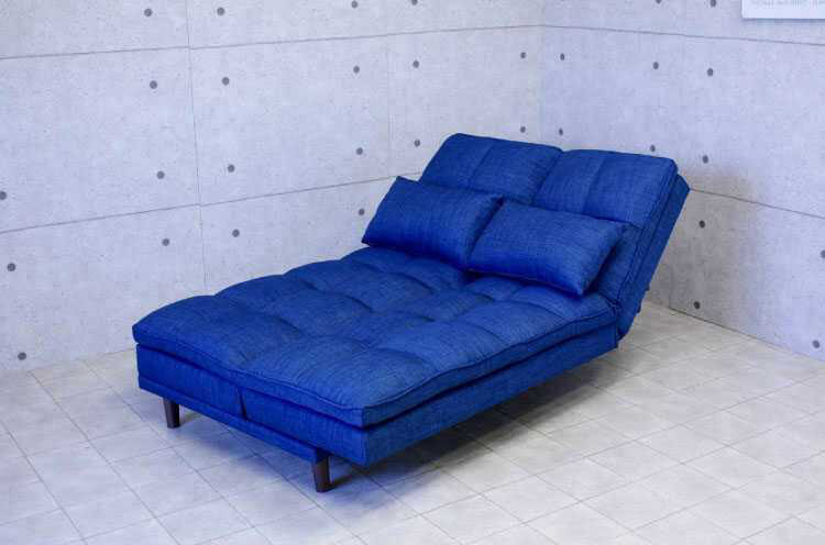 ソファーベッド 幅183cm カジュアル 布製 グレー 縦横 カウチソファ 3