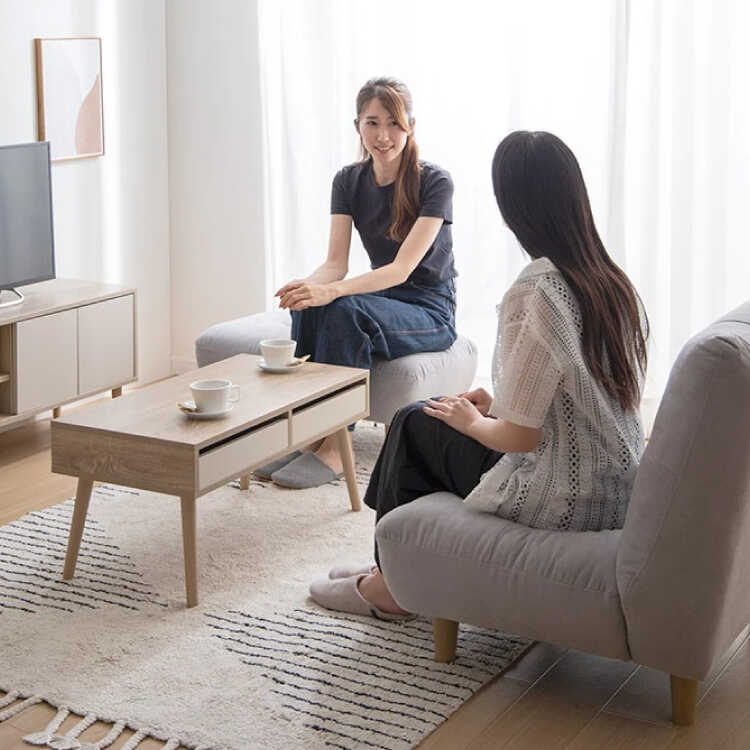 ソファー 一人掛け ゆったり ローソファー 1人用 オットマン付属