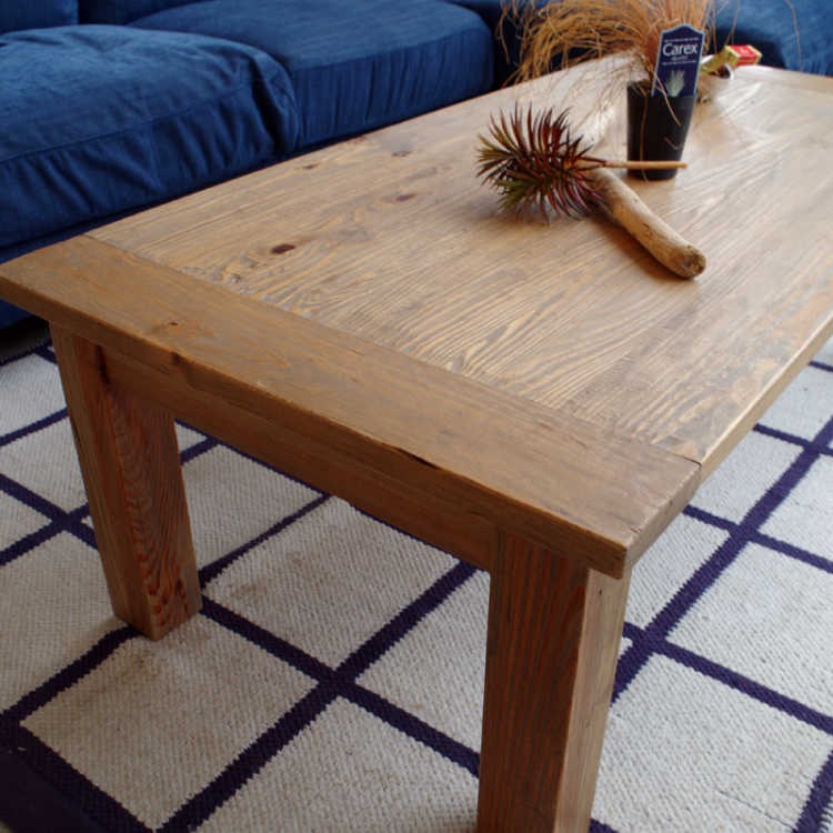 リビングテーブル 無垢材 天然木製 幅120cm パイン材 アンティーク調