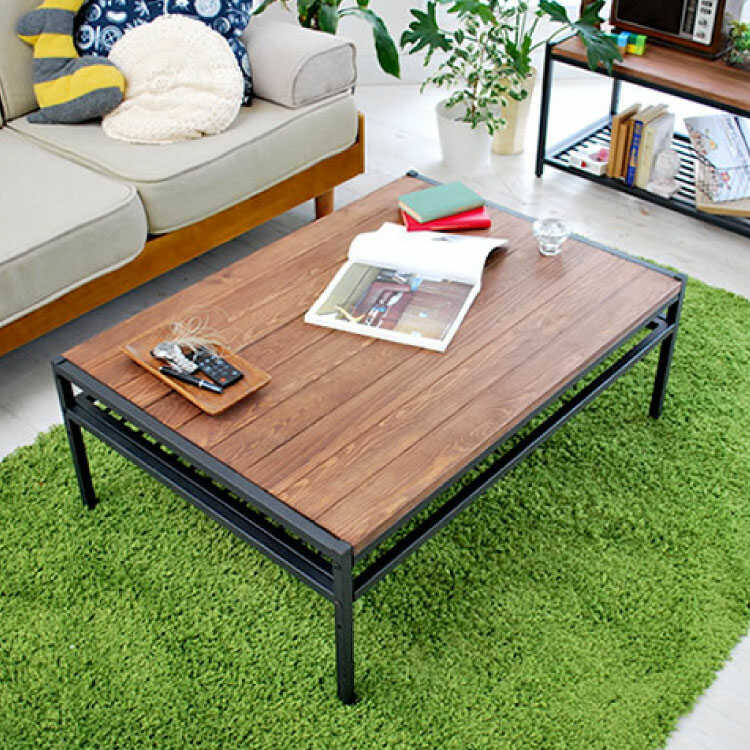 センターテーブル 木製 お洒落 北欧 ヴィンテージ 天然木 パイン