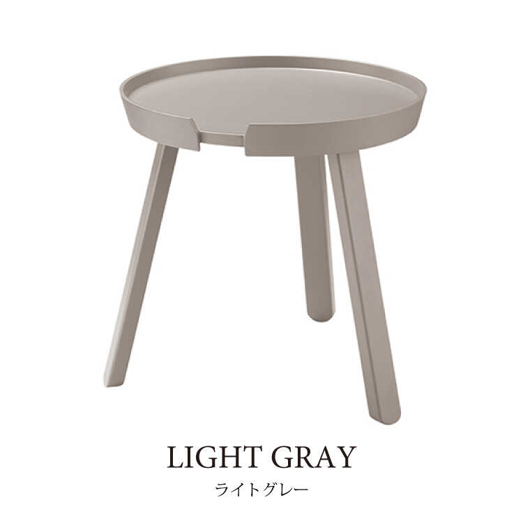 サイドテーブル ナイトテーブル おしゃれ スリム コンパクト 丸 直径45 天然木 グレー 黒 ブラック シンプル モダン ホテルライク 円形 |  | 01