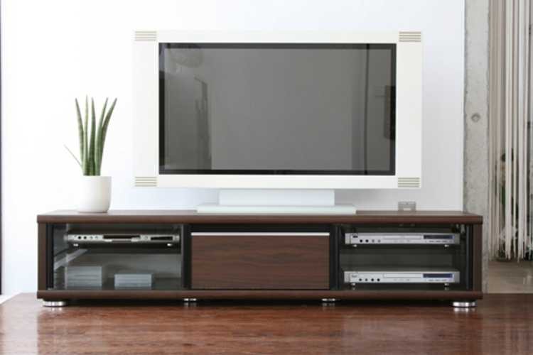 テレビボード 幅160cm 引き戸 ガラス製 ガラス戸 完成品