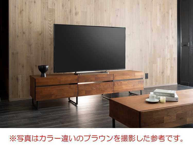 テレビボード テレビ台 AV収納 幅180cm 黒 光沢 ツヤ 艶 つやつや 完成