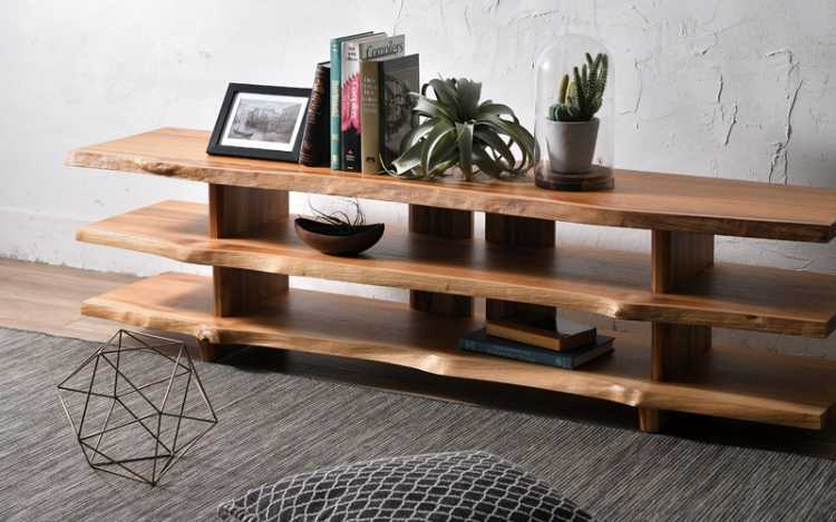 テレビボード 幅150cm 天然木製 チーク無垢材 完成品 : インテリアル