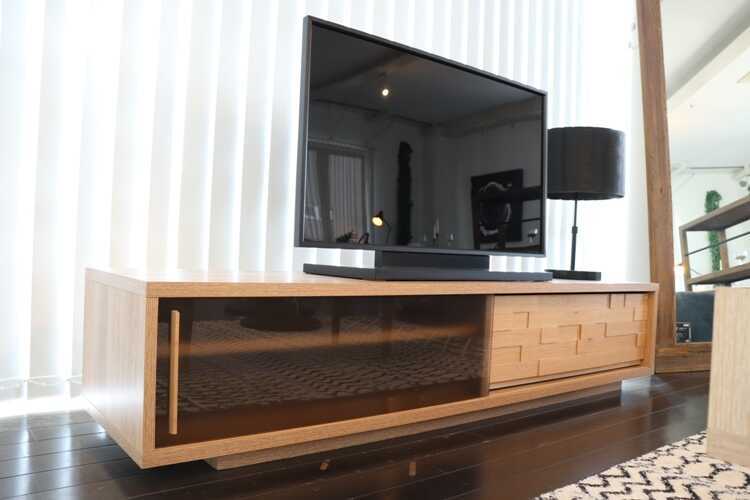 テレビボード TV台 ローボード 幅170cm ナチュラル色 天然木製 オーク
