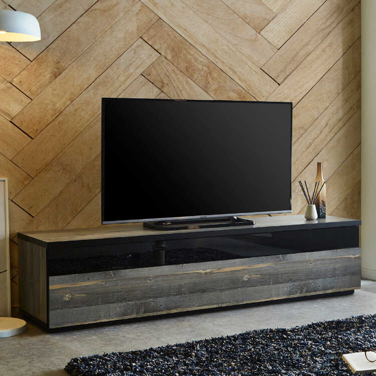 【美品】テレビ台 テレビボード ローボード 木製 国産 古木調 レトロ モダン テレビ台 ローボード 180 TVボード TV台 おしゃれ ヴィンテージ