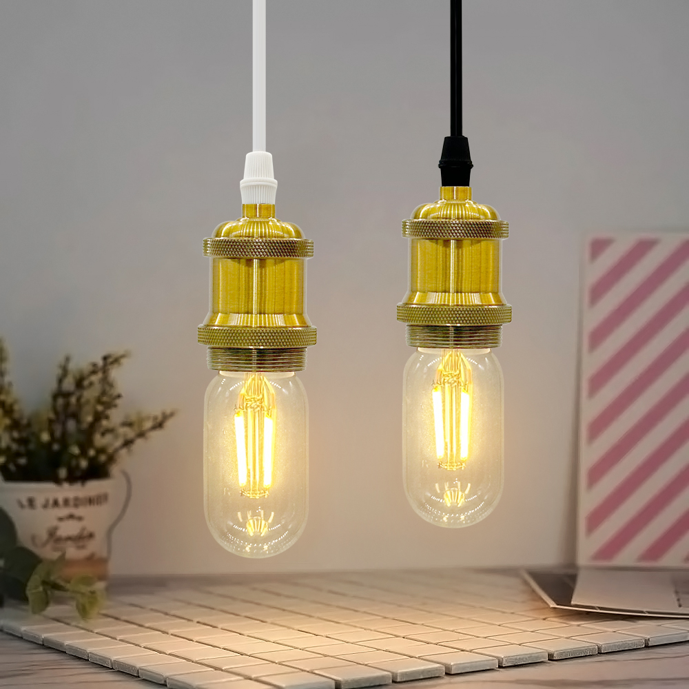LED電球 E26 フィラメント 円筒形電球 クリア電球 360度発光 LED