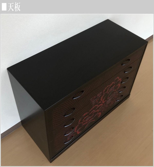 鎌倉彫り チェスト 箪笥 タンス 和家具 鎌倉彫｜鳳仙｜和箪笥買取致しました｜愛品館千葉店