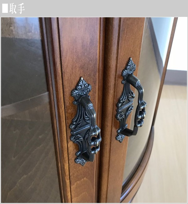 Ｆ　カリモク ヴィンテージ コロニアル キャビネット ガラス扉 コーナー Karimoku(カリモク家具)の人気シリーズCOLONIAL(コロニアル)の