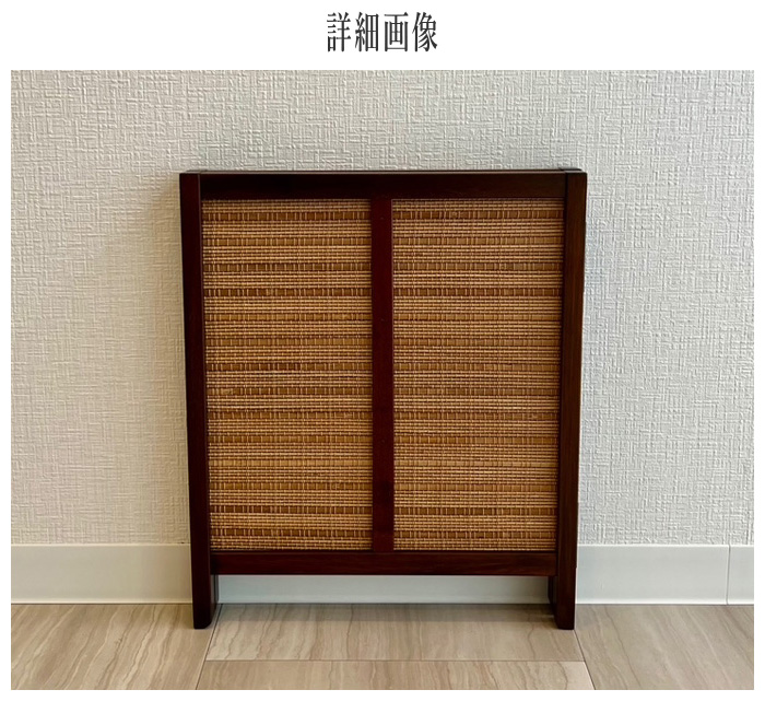 小さなミニ屏風　ミニ折り畳み式衝立　緑茶色木簾使用ミニ衝立　ミニスクリーン 2025-b-1-top-9.jpg
