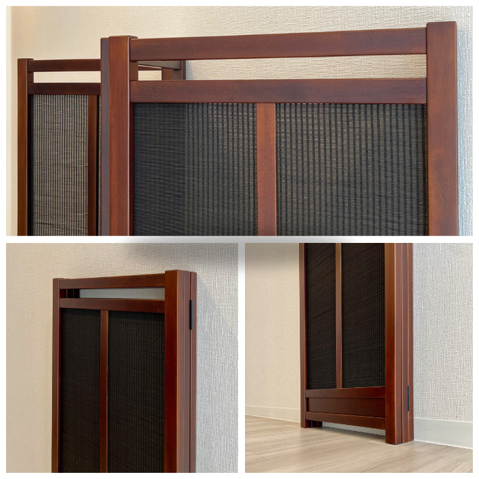 竹簾スクリーン 室内 衝立 和風 和室 屏風 おしゃれ パーテーション 3