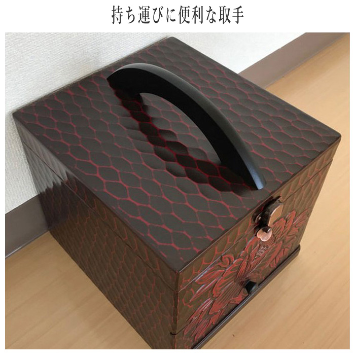 鎌倉彫　鎌倉彫り　化粧箱　メイクボックス　フクロウ 鎌倉彫 メイクボックス 化粧箱 フクロウ - メルカリ