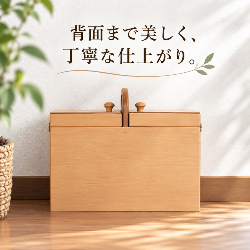 ソーイングボックス 木製 裁縫箱 おしゃれ 大容量 針箱 和風 裁縫道具