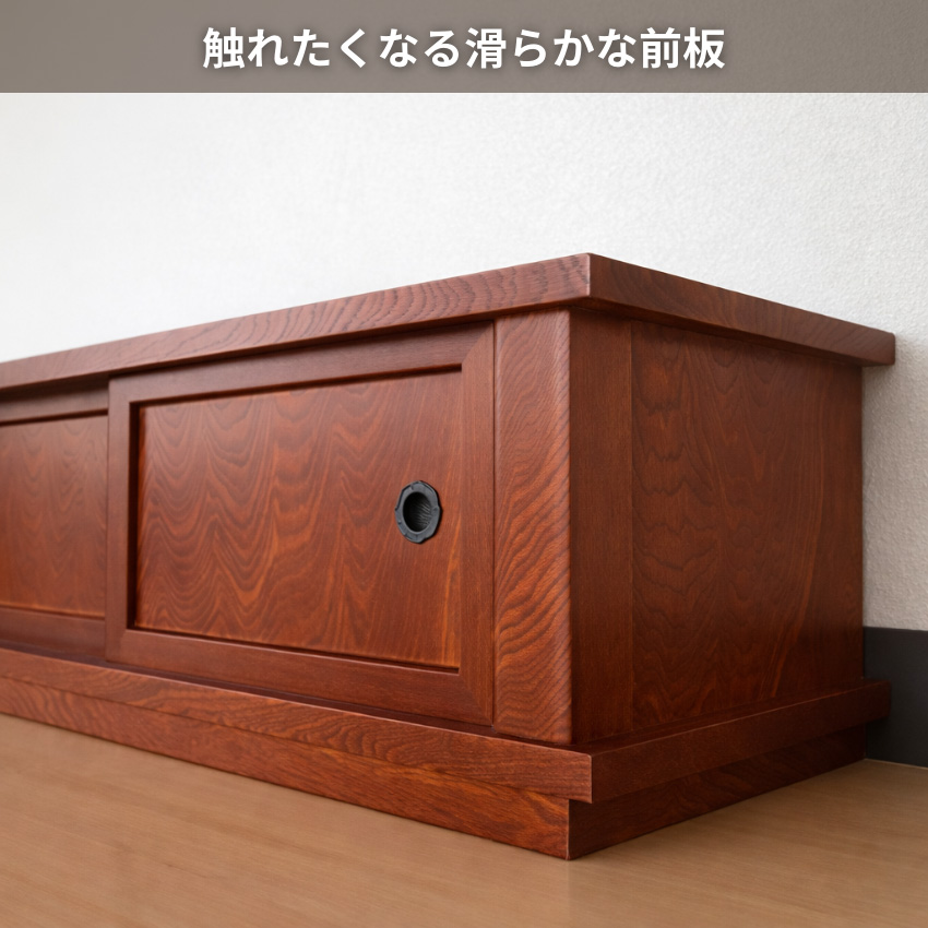 置床 幅80cm 国産 欅塗り 床の間 和室 飾り台 和風 置き床 引き戸