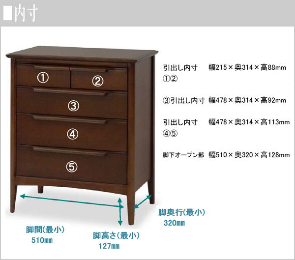 東海家具工業 チェスト おしゃれ リビングチェスト 完成品 再度