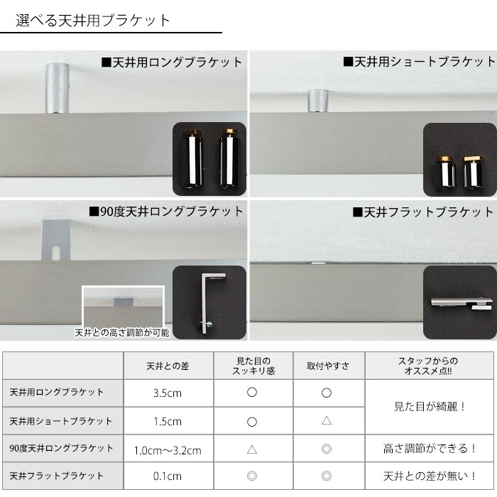 カーテンレール アイアン 天井付セット ADIUMシリーズ EXECUTIVE エグゼクティブ 301cm〜400cm オーダー H-N-0_11