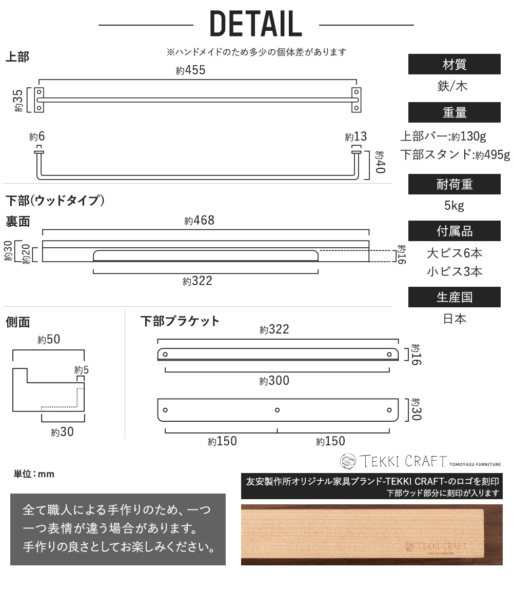 友安製作所 マガジンラック 壁掛け 木製 アイアン 壁面 収納 本 雑誌
