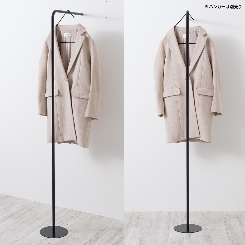 友安製作所 ハンガーラック アイアン 収納 スリム おしゃれ 洋服掛け