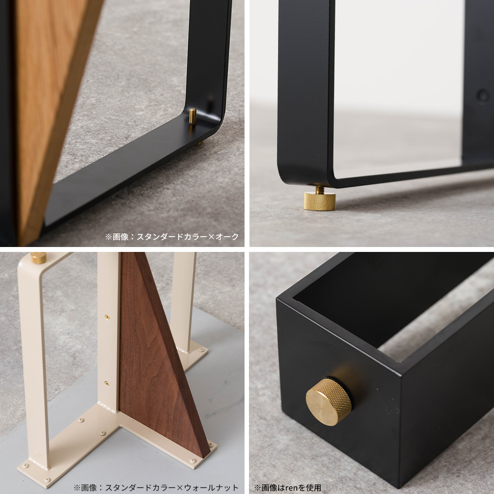 テーブル脚 アイアン ソファテーブル 木製 おしゃれ テーブルの脚 hazama 高さ550mm 奥行550mm サンドカラー 2脚1セット JQ 爆買