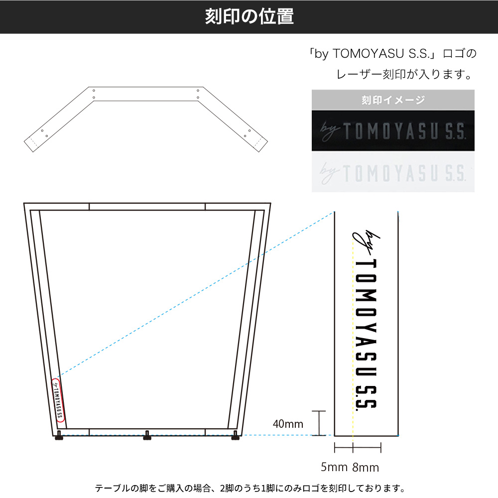 テーブル脚 アイアン ダイニングテーブル おしゃれ テーブルの脚 kakehashi 高さ670mm 奥行550mm 2脚1セット JQの画像