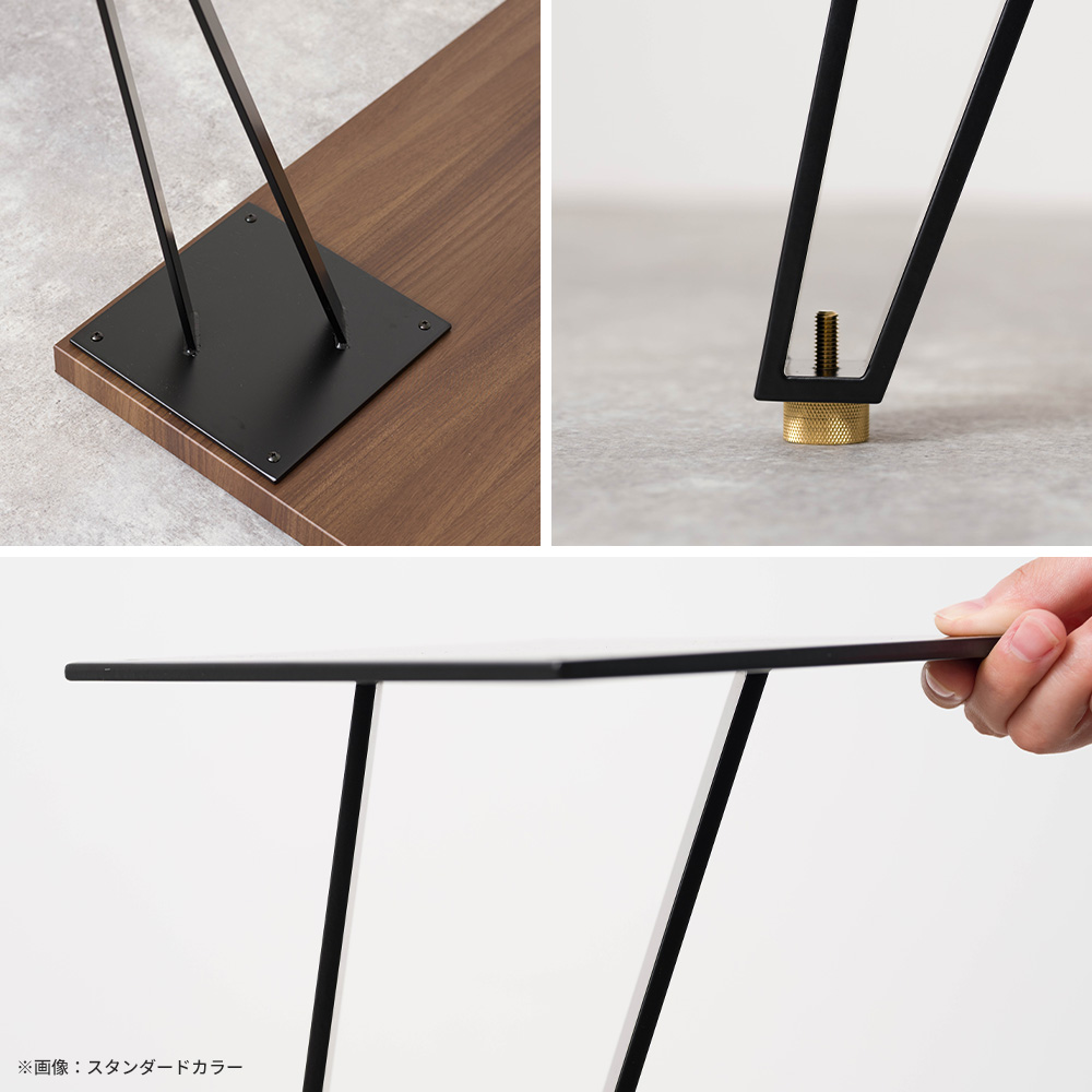 テーブル脚 アイアン ダイニングテーブル おしゃれ コンビネーションテーブルの脚 tsurara 高さ670mm 4脚1セット JQ_6