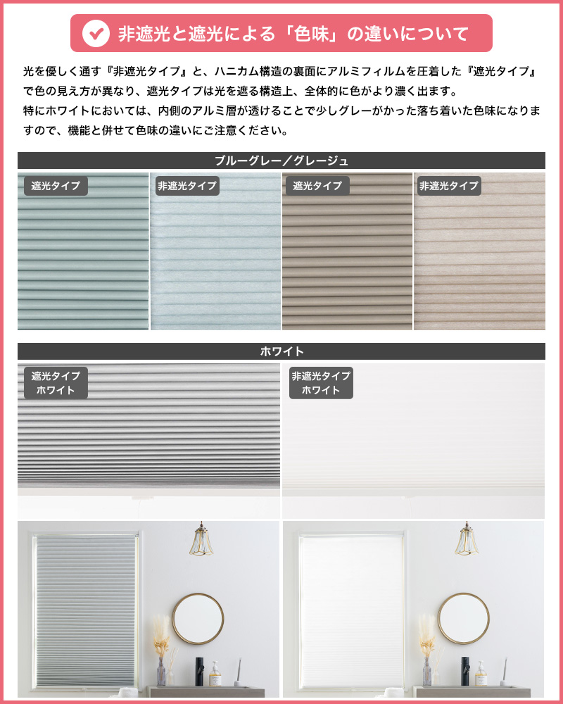未使用　ハニカムシェード　グレージュ　172.9×181.4 遮光トリプルハニカム モードグレー ハニカムシェード
