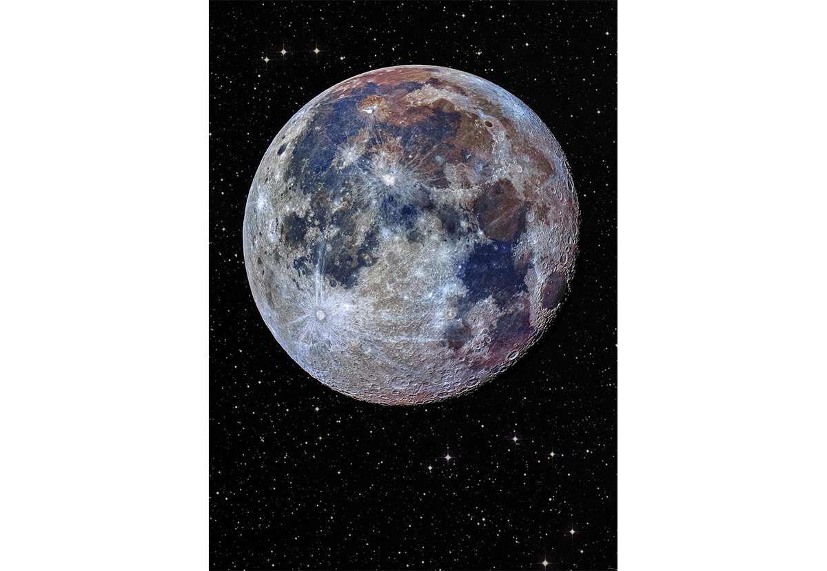 THE MOON 月面図 アルミ枠入り THE MOON 月面図 アルミ枠入り