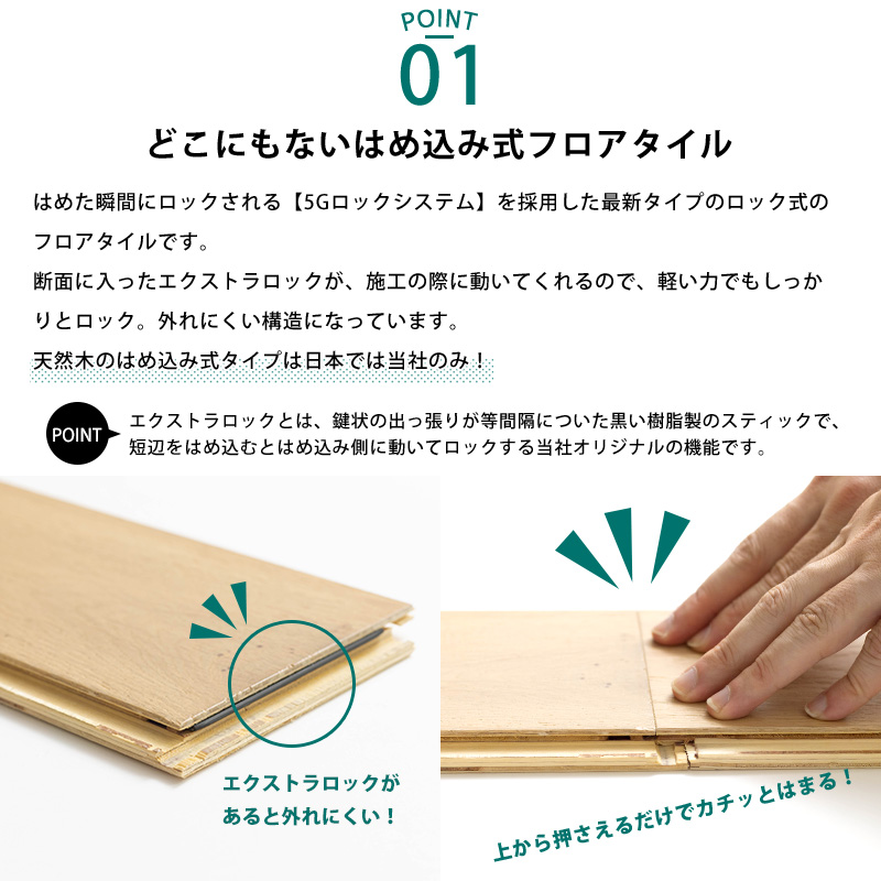 フローリング材 張り替え diy フロアタイル 木目 天然木 床材 賃貸 1  