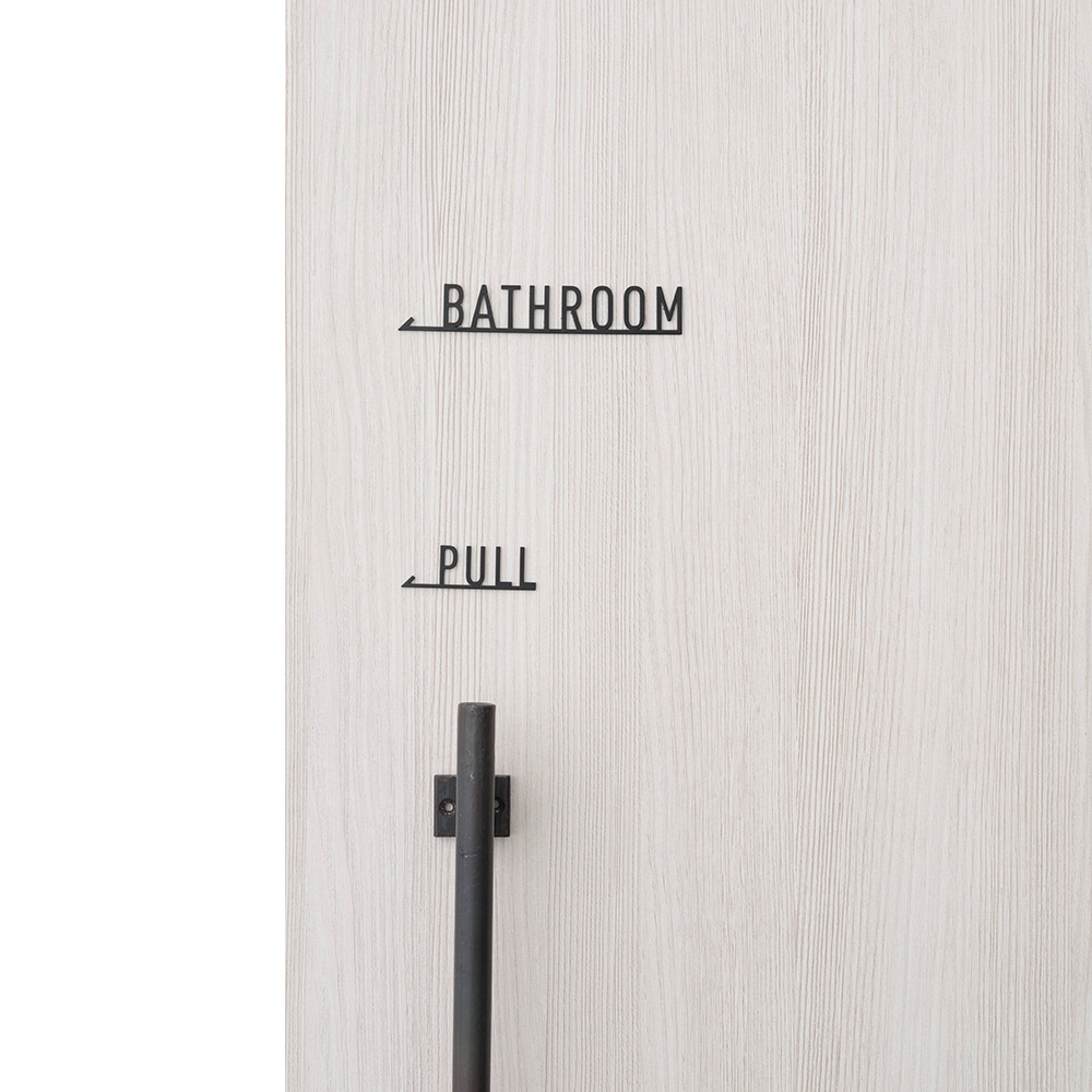 友安製作所 サインプレート ドアプレート おしゃれ アイアン BATHROOM
